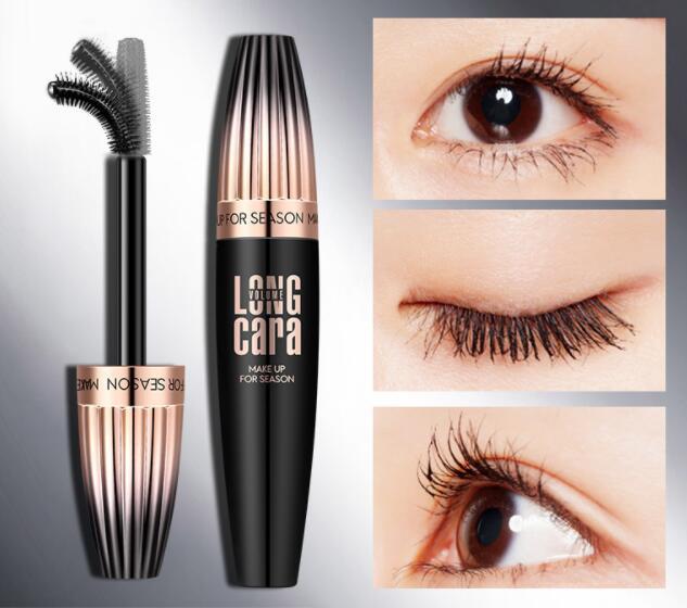 Wavewisee 4D waterproof fiber mascara in black
