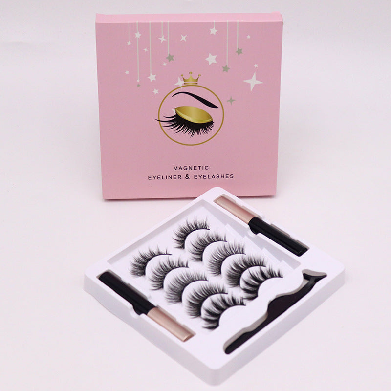 Waterproof magnetic eyeliner with lash set
