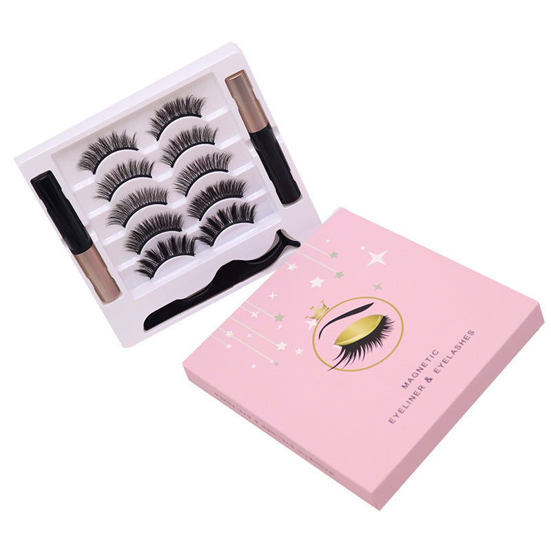 Magnetic false lashes with precision eyeliner
