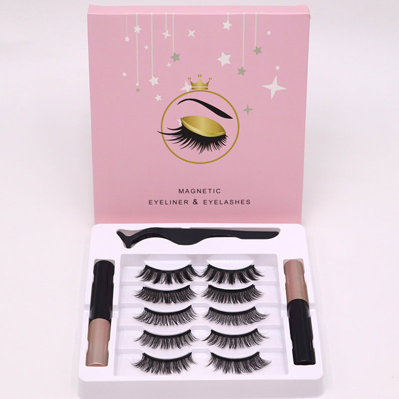Wavewisee magnetic lash and eyeliner set with 5 pairs
