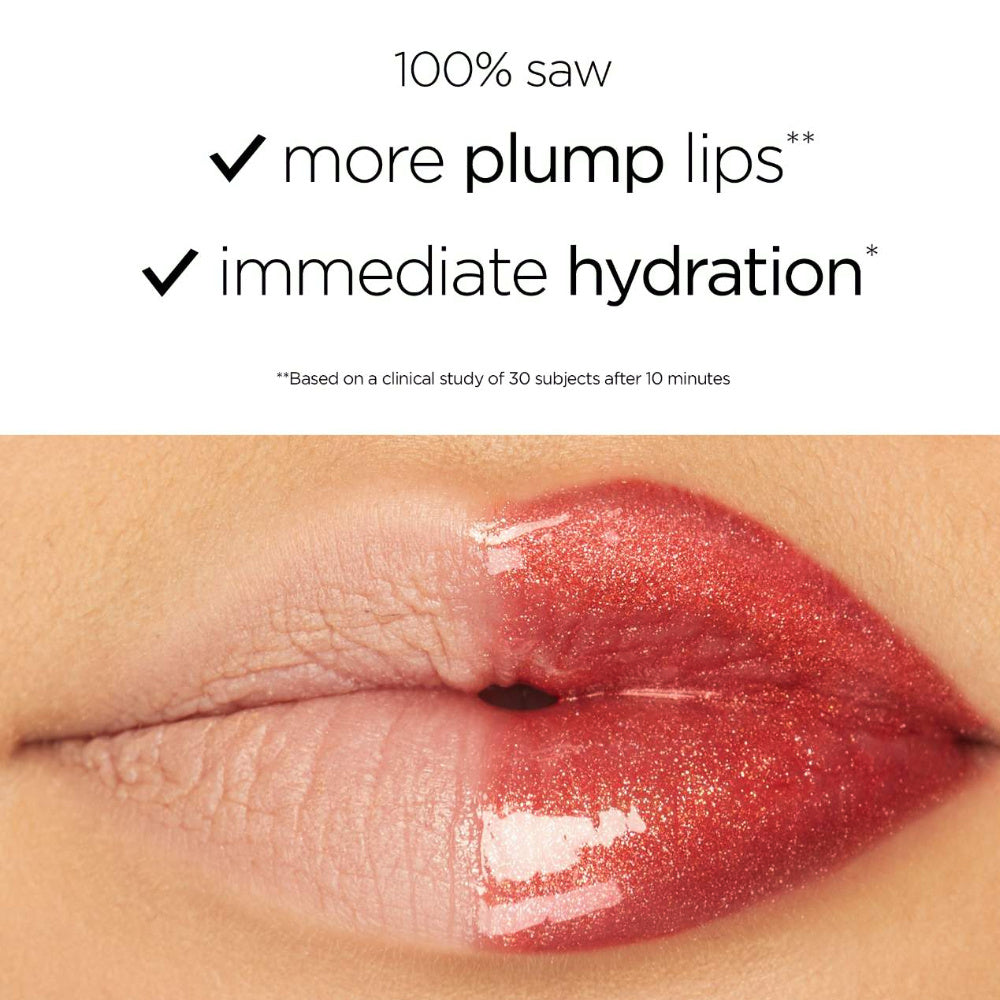 High-shine lip gloss for fuller-looking lips
