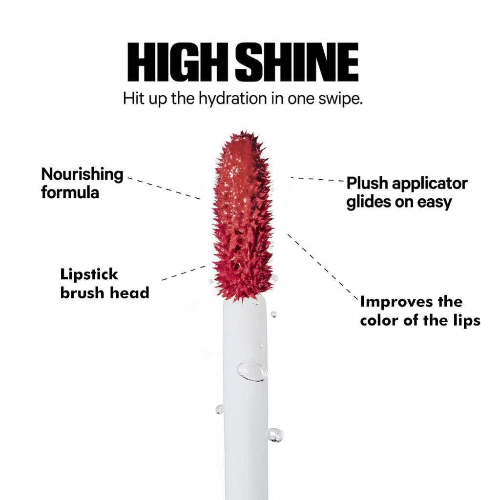 Non-sticky hydrating lip gloss formula