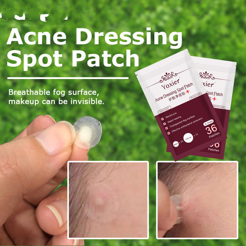 Invisible blemish patches for day and night use
