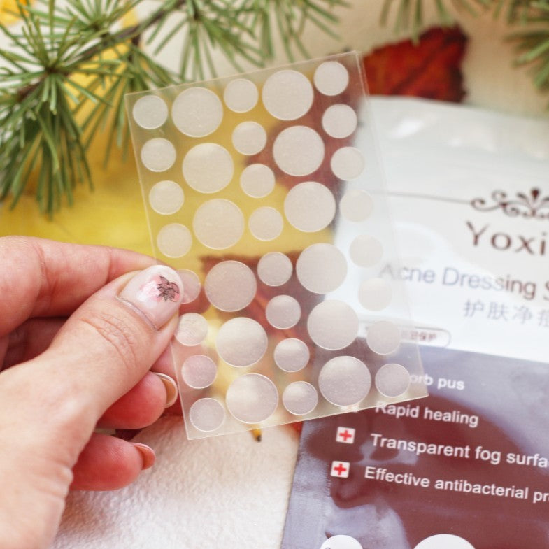 
Clear hydrocolloid patches for acne care

