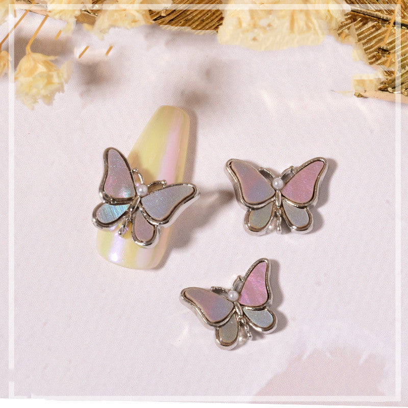 Rhinestone butterfly charms for nail design
