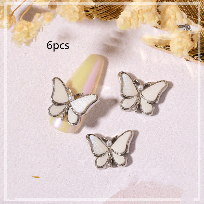 Metal butterfly charms for nail design
