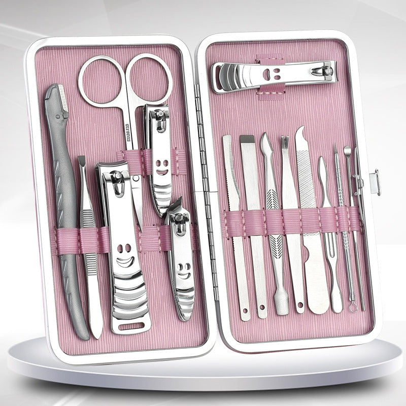 Professional manicure set with travel case
